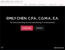 Tablet Screenshot of emilychencpa.biz